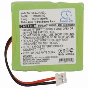 Auerswald Comfort DECT 610 Cordless Phone Battery 3.6V 400mAh Ni-MH ACT610CL