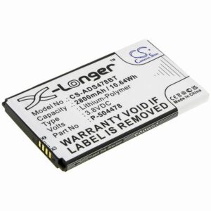 ADT Command Secondary Color Touchs Alarm System Battery 3.8V 2800mAh Li-Poly ADS478BT
