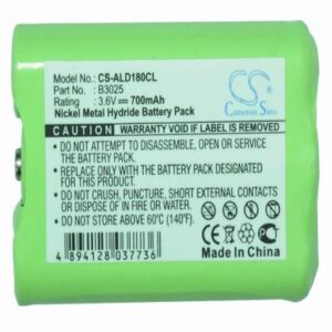 Lifetec LT-9986 Cordless Phone Battery 3.6V 700mAh Ni-MH ALD180CL