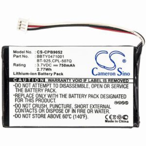 TRU-C46 Cordless Phone Battery 3.7V 750mAh Li-ion CPB9052