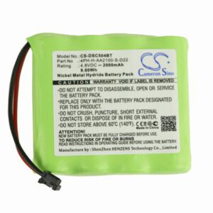 DSC Security Alarm Panel Alarm System Battery 4.8V 2000mAh Ni-MH DSC504BT