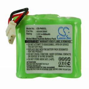 AASTRA TELECOM JB950 Cordless Phone Battery 3.6V 600mAh Ni-MH P403CL