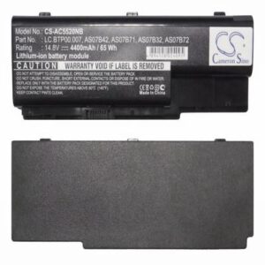 Acer Aspire 7520 Laptop Notebook Battery 14.8V 4400mAh Li-Ion AC5520NB