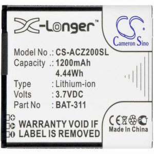 Acer Liquid M220 Mobile Phone Battery 3.7V 1200mAh Li-ion ACZ200SL