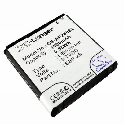 Asus A66 Mobile Phone Battery 3.7V 1500mAh Li-Ion AP280SL