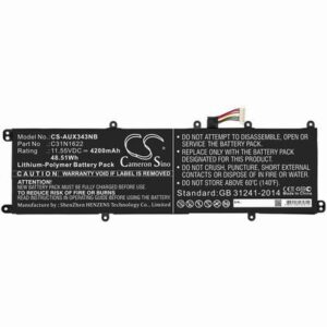 Asus UX530 Notebook Laptop Battery 11.55V 4200mAh Li-Poly AUX343NB