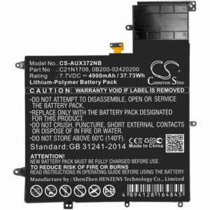 Asus UX370F Notebook Laptop Battery 7.7V 4900mAh Li-Poly AUX372NB