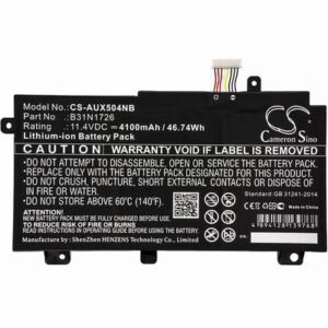 Asus FX504 Notebook Laptop Battery 11.4V 4100mAh Li-ion AUX504NB