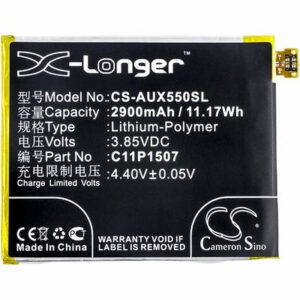 Asus X550 Mobile SmartPhone Battery 3.85V 2900mAh Li-Poly AUX550SL