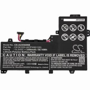 Asus Q524U Notebook Laptop Battery 15.2V 3300mAh Li-Poly AUX560NB