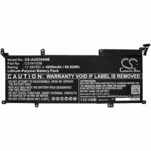 Asus UX305UA Notebook Laptop Battery 11.55V 4850mAh Li-Poly AUZ305NB