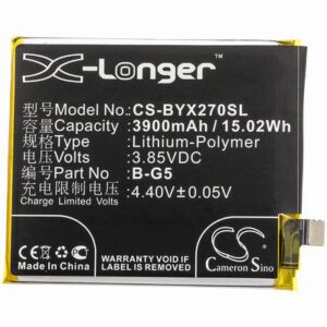 BBK V1829 Mobile SmartPhone Battery 3.85V 3900mAh Li-Poly BYX270SL