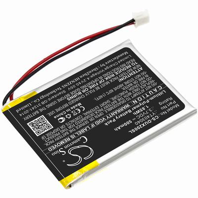 XDUOO X2 Media Player Battery 3.7V 500mAh Li-Poly DUX200SL