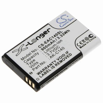Emporia Telme C140 CD MP3 MP4 Media Player Battery 3.7V 900mAh Li-Ion EAC140SL