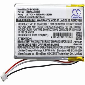 ELCA EVO Crane Remote Control Battery 3.7V 1250mAh Li-Poly ECH311BL
