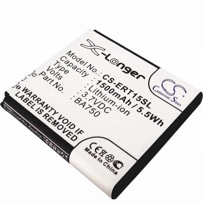 Sony Ericsson Xperia Arc Mobile Phone Battery 3.7V 1500mAh Li-ion ERT15SL
