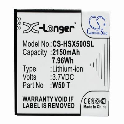 Hasee HASEE X50 Mobile Phone Battery 3.7V 2150mAh Li-ion HSX500SL