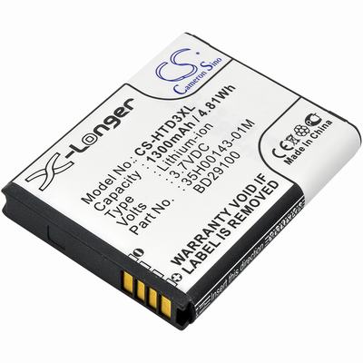 HTC HD7 Pocket PC & PDA Battery 3.7V 1300mAh Li-Ion HTD3XL