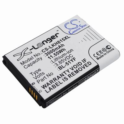 LG DS1402 Mobile Phone Battery 3.85V 3000mAh Li-ion LKH815XL