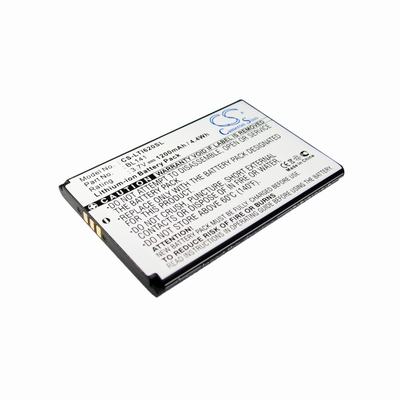 Lenovo i62 Mobile Phone Battery 3.7V 1400mAh Li-Ion LTI620SL