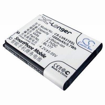 Lenovo A518 Mobile Phone Battery 3.7V 1000mAh Li-Ion LVA518SL
