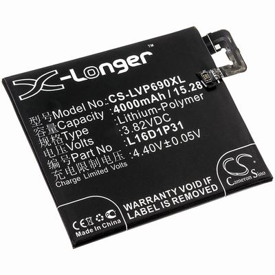 Lenovo PB2-690N Mobile SmartPhone Battery 3.82V 4000mAh Li-Poly LVP690XL