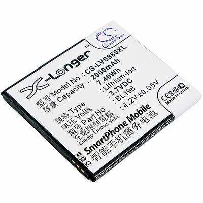Lenovo A830 Mobile Phone Battery 3.7V 2000mAh Li-Ion LVS880XL