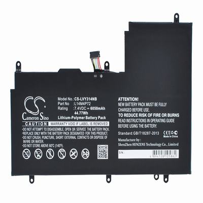 Lenovo Yoga 3 14 Notebook Laptop Battery 7.4V 6050mAh Li-Poly LVY314NB