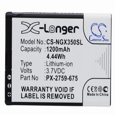 NavGear Motorradnavi SLX-350 GPS Battery 3.7V 1200mAh Li-ion NGX350SL
