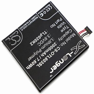 Alcatel 6039S-2AALUS7 Mobile SmartPhone Battery 3.8V 2000mAh Li-Poly OTL603SL