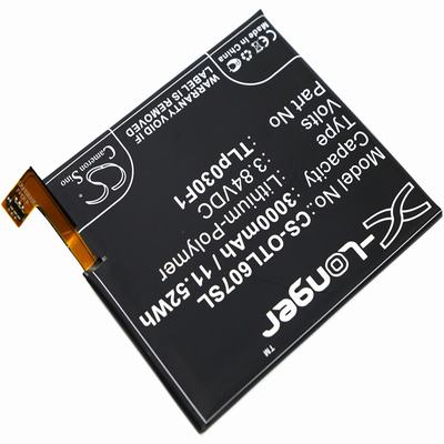 Alcatel Idol 4 Pro Mobile SmartPhone Battery 3.84V 3000mAh Li-Poly OTL607SL