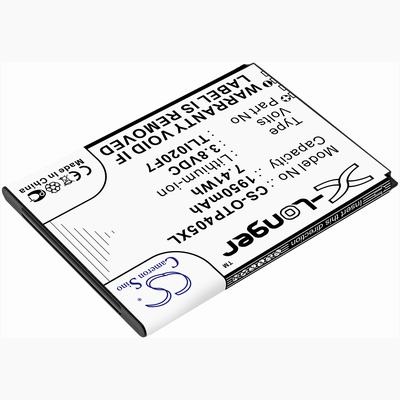 Alcatel One Touch 4 5.0 Mobile SmartPhone Battery 3.8V 1950mAh Li-ion OTP405XL