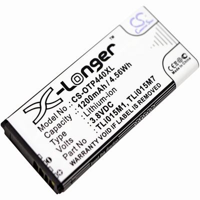 Alcatel One Touch Pixi 4 4.0 Mobile SmartPhone Battery 3.8V 1200mAh Li-ion OTP440XL