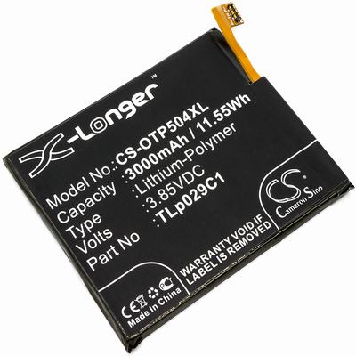 Alcatel 5049S Mobile SmartPhone Battery 3.85V 3000mAh Li-Poly OTP504XL