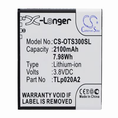 Alcatel 5065W-2DALUS2 Mobile Phone Battery 3.8V 2100mAh Li-ion OTS300SL