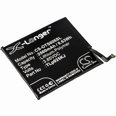 Alcatel One Touch Idol 5S Mobile SmartPhone Battery 3.85V 2500mAh Li-Poly OTS606SL