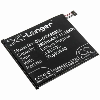 Alcatel 3C Mobile SmartPhone Battery 3.85V 2950mAh Li-Poly OTX908SL