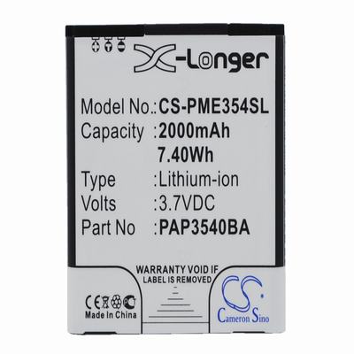 Prestigio MultiPhone 3540 Duo Mobile Phone Battery 3.7V 2000mAh Li-ion PME354SL
