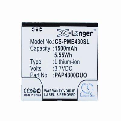 Prestigio MultiPhone 4300 Duo Mobile Phone Battery 3.7V 1500mAh Li-ion PME430SL