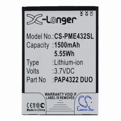 Prestigio MultiPhone 4322 Duo Mobile Phone Battery 3.7V 1500mAh Li-ion PME432SL