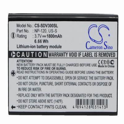 Sonocaddie V300 GPS Battery 3.7V 1800mAh Li-ion SDV300SL