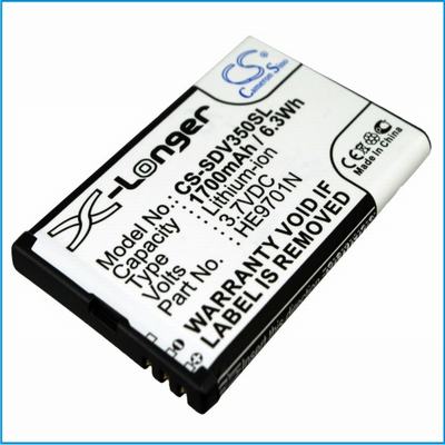 Sonocaddie V350 GPS Battery 3.7V 1700mAh Li-ion SDV350SL