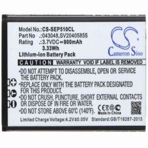 Swissvoice ePure Cordless Phone Battery 3.7V 900mAh Li-ion SEP510CL