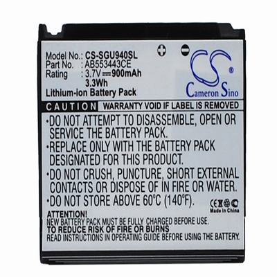 Samsung SGH-U940 Mobile Phone Battery 3.7V 900mAh Li-ion SGU940SL
