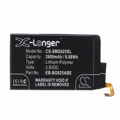 Samsung Galaxy S6 Edge Mobile Phone Battery 3.8V 2600mAh Li-Polymer SMG925SL