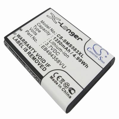Samsung Ace Mobile Phone Battery 3.7V 1350mAh Li-ion SMS583XL