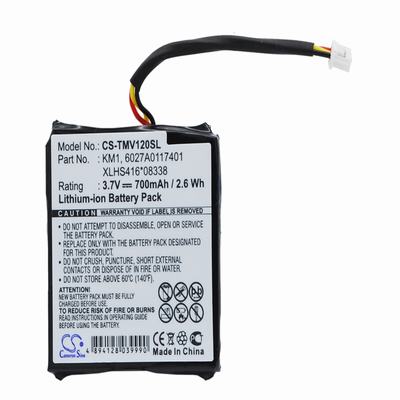 TomTom Via 120 GPS Battery 3.7V 700mAh Li-ion TMV120SL