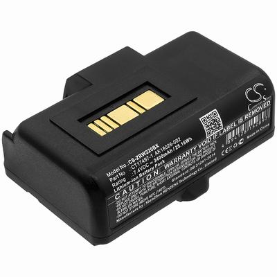 Zebra RW220 Portable Printer Battery 7.4V 3400mAh Li-ion ZRW220BX