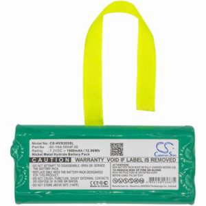 HumanWare 202VRC Equipment Survey Test Battery 7.2V 1800mAh Ni-MH HVX203SL