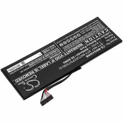 Terrans Force FORCE S4 Notebook Laptop Battery 7.6V 8000mAh Li-ion MSG430NB